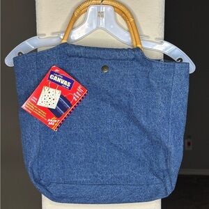 Vintage Westwater Enterprises Creative Canvas Cotton Purse NEW Denim 90s